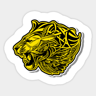 Lion head illustration Sticker